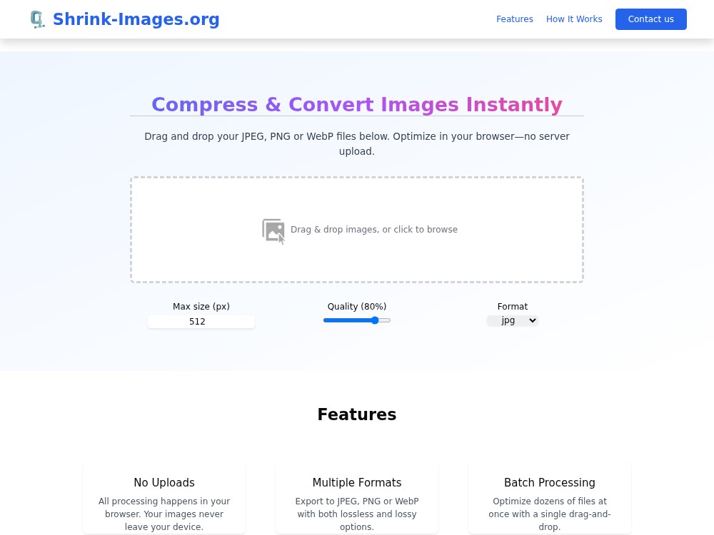 Shrink-images